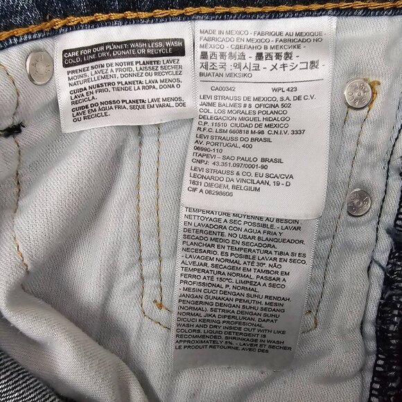 Levi's Straight Fit Men's Rare Registered Red Tag Denim Jeans 30X30 - Picture 6 of 11